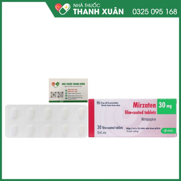 Mirzaten 30mg - Điều trị bệnh trầm cảm